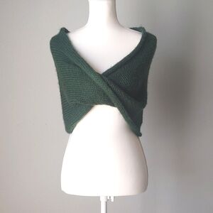 Original | Emerald Green Twisted Shoulder Wrap